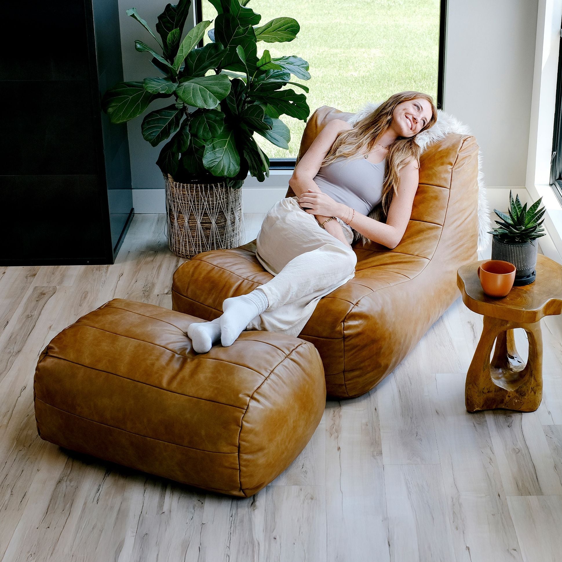 Modora® Lounger and Ottoman Bundle