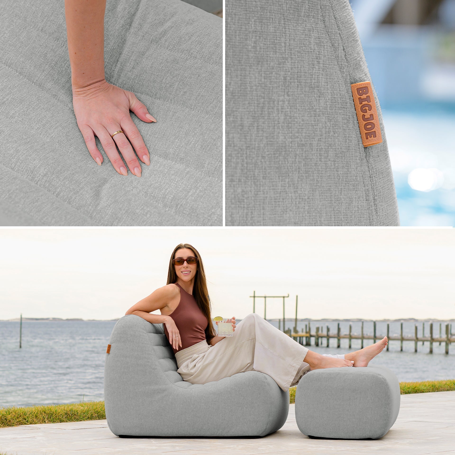 Solvana™ Outdoor Chair and Ottoman Set