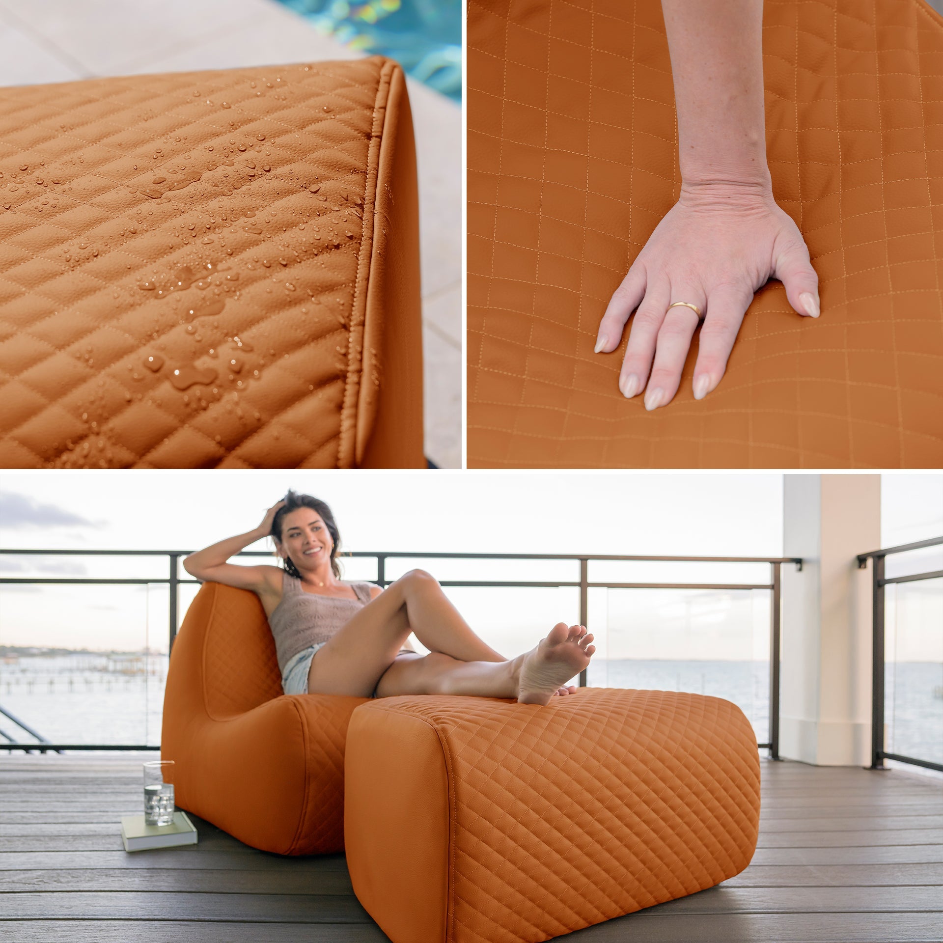 Solvana™ Outdoor Chair and Ottoman Set