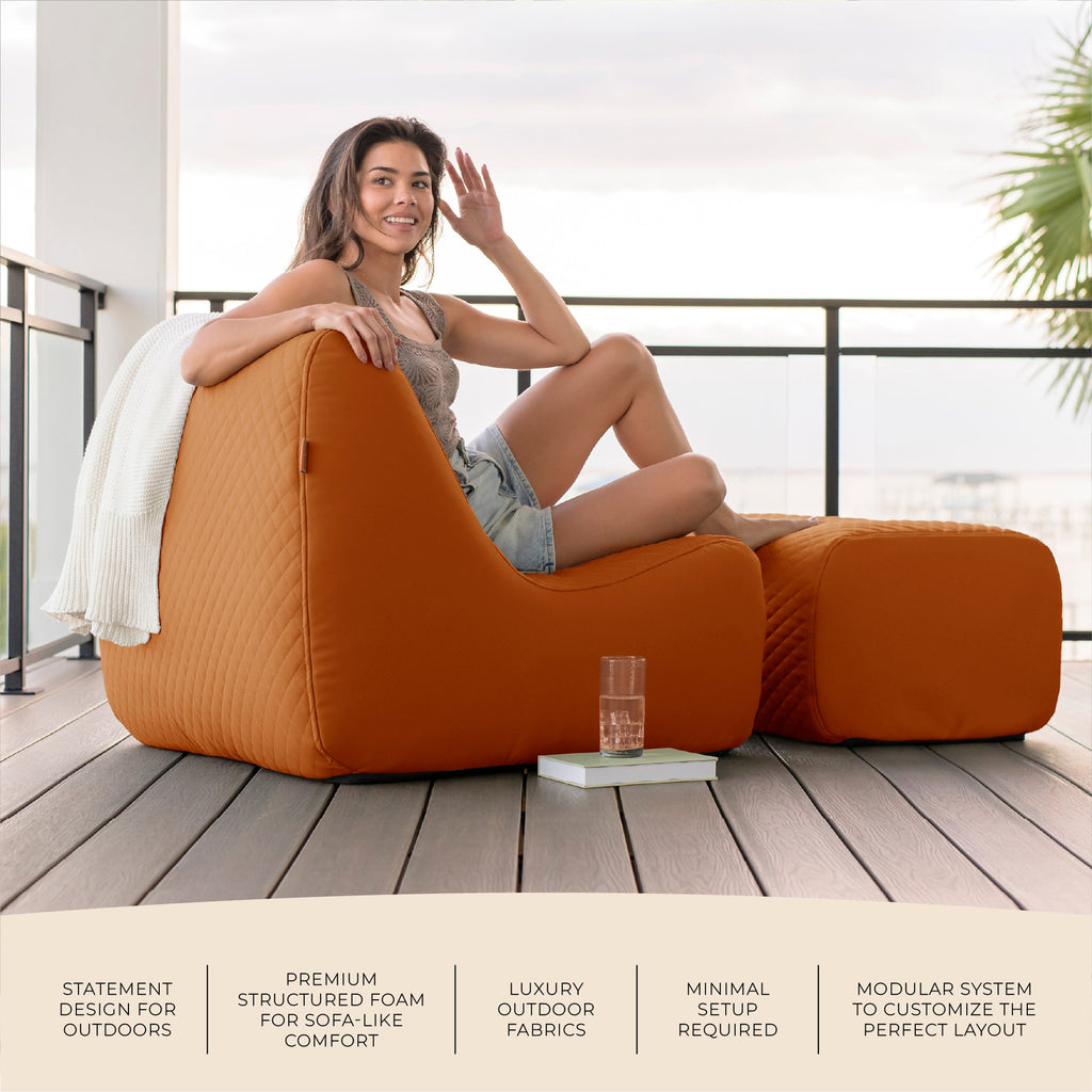 Solvana™ Outdoor Chair and Ottoman Set