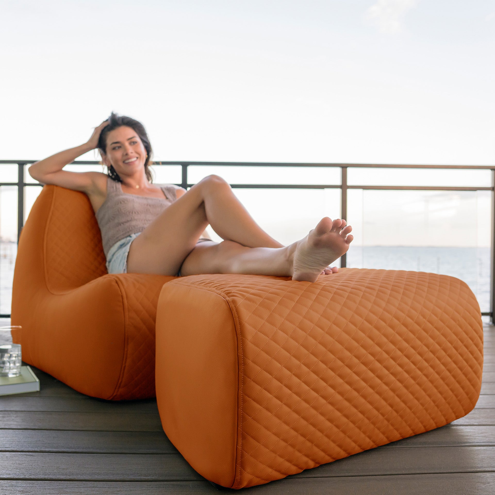 Solvana™ Outdoor Chair and Ottoman Set