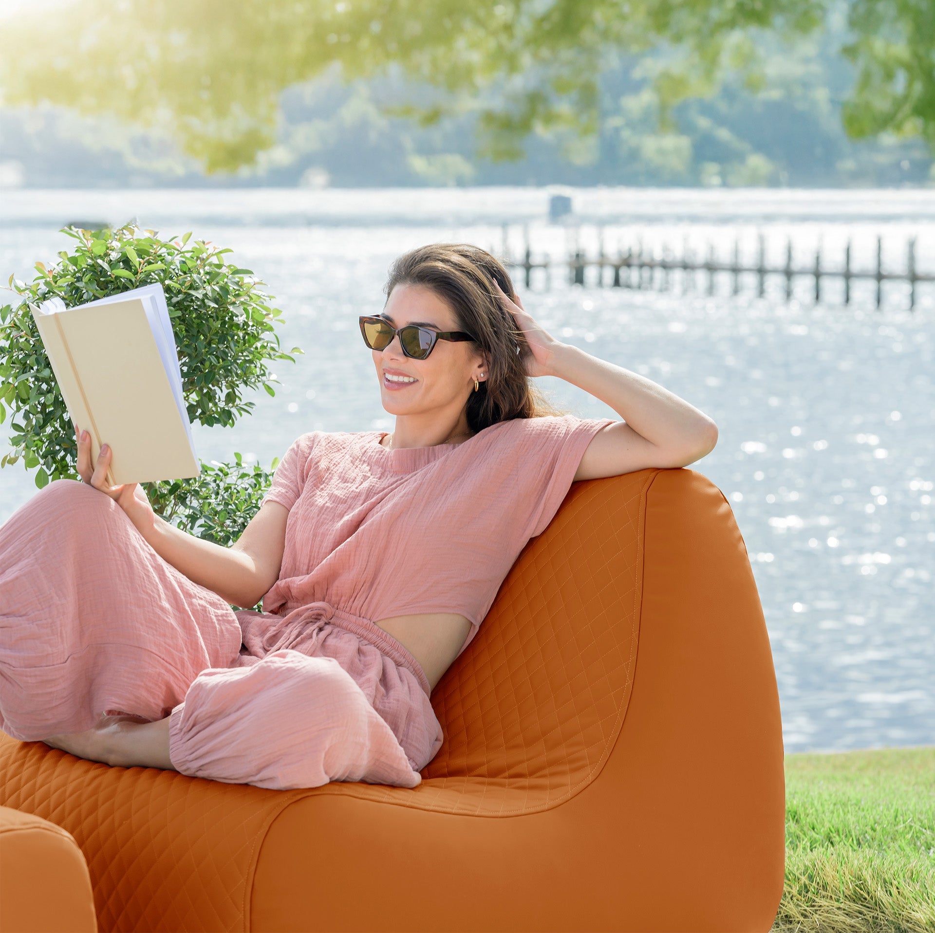 Solvana™ Outdoor Chair and Ottoman Set