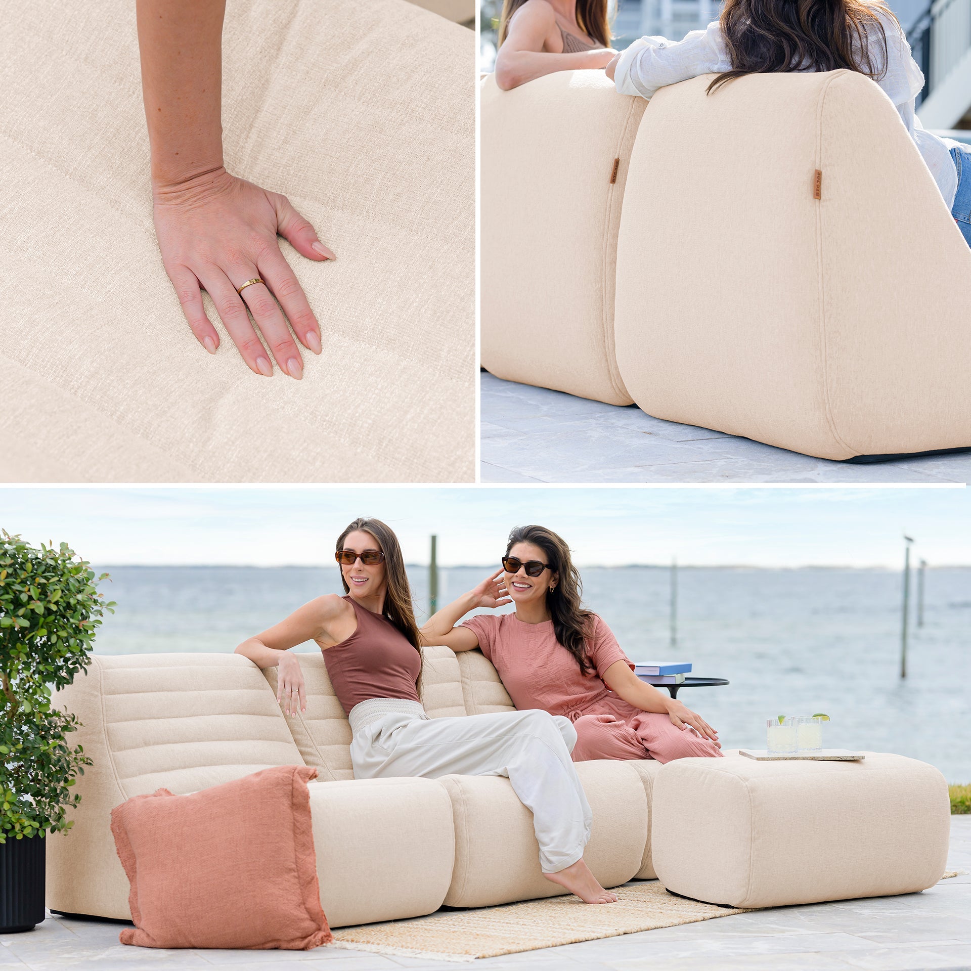 Solvana™ 5 Piece Outdoor Sectional Sofa