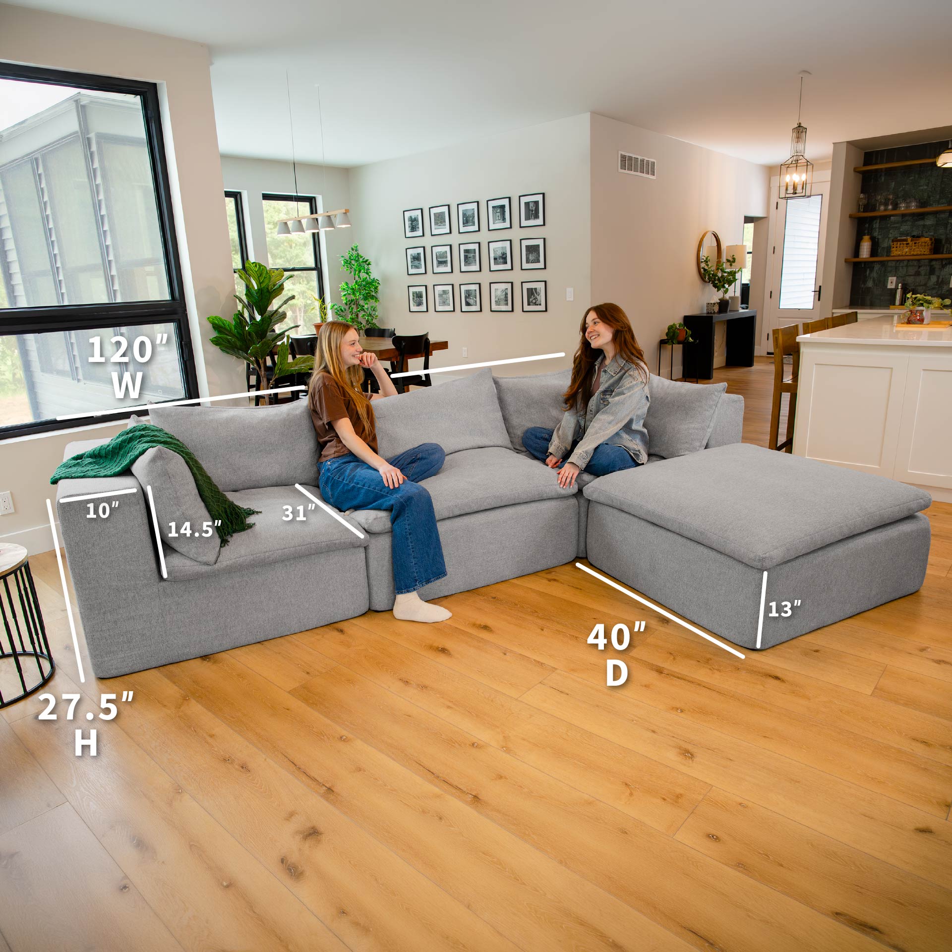 Averra™ 4 Piece Modular Sectional Sofa