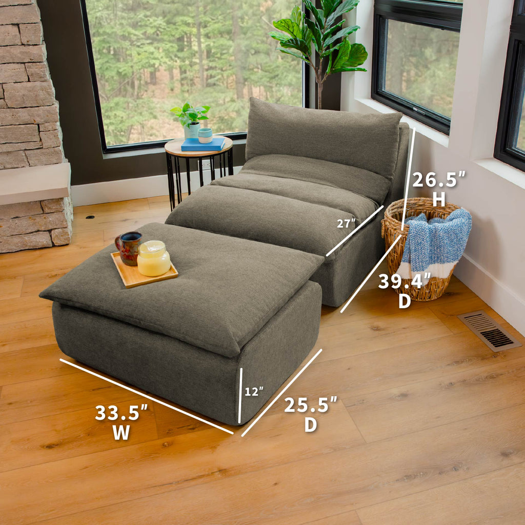 Driftscape™ Lounge Chair and Ottoman