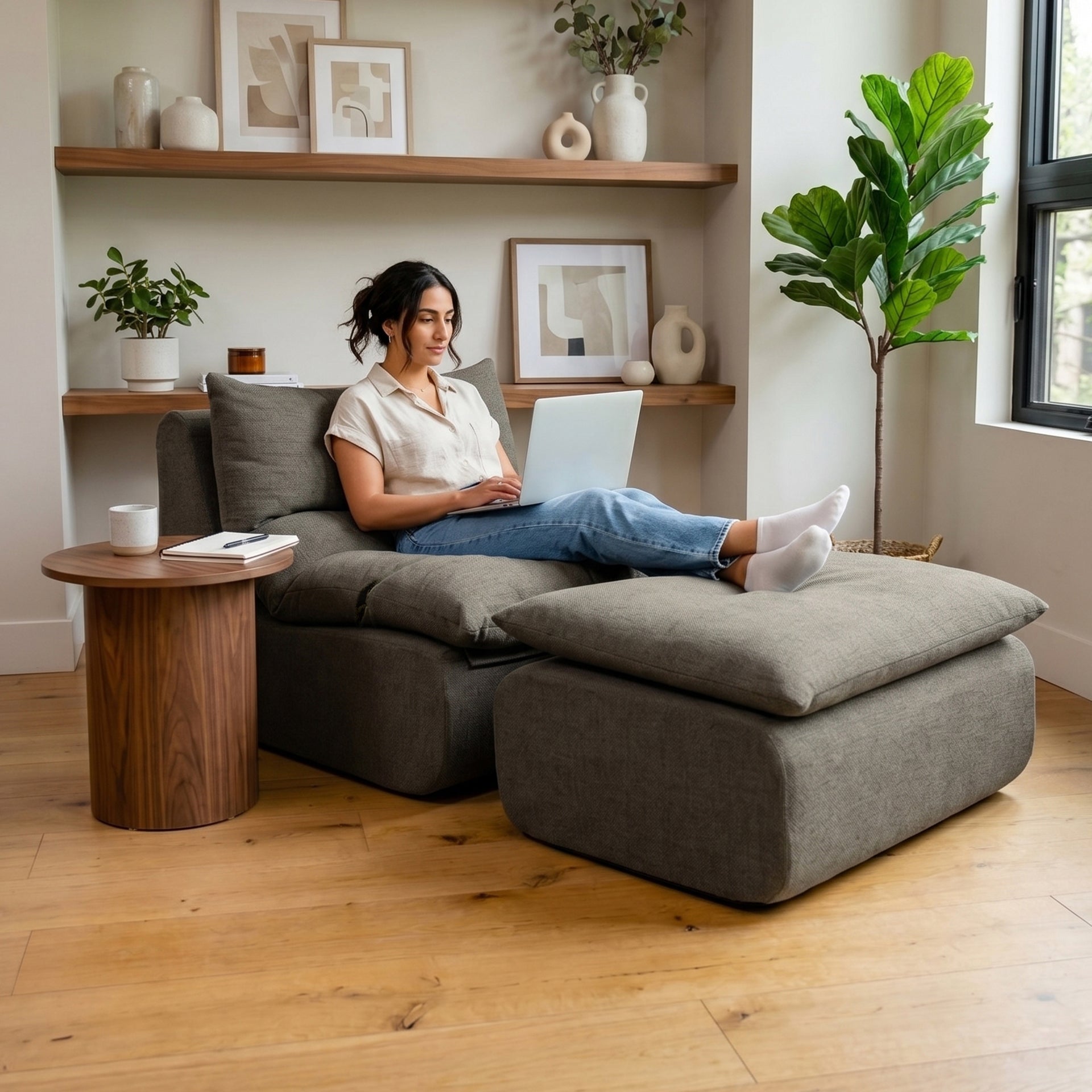 Driftscape™ Lounge Chair and Ottoman