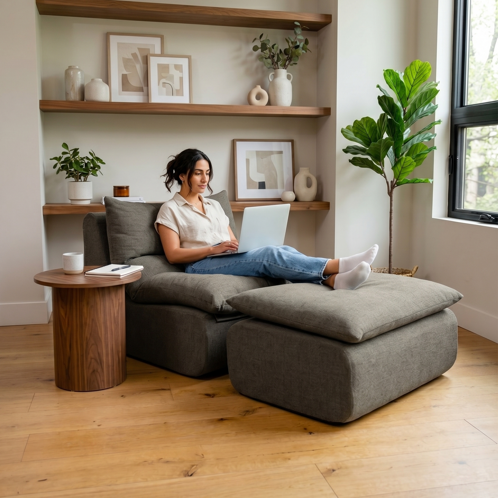 Driftscape™ Lounge Chair and Ottoman