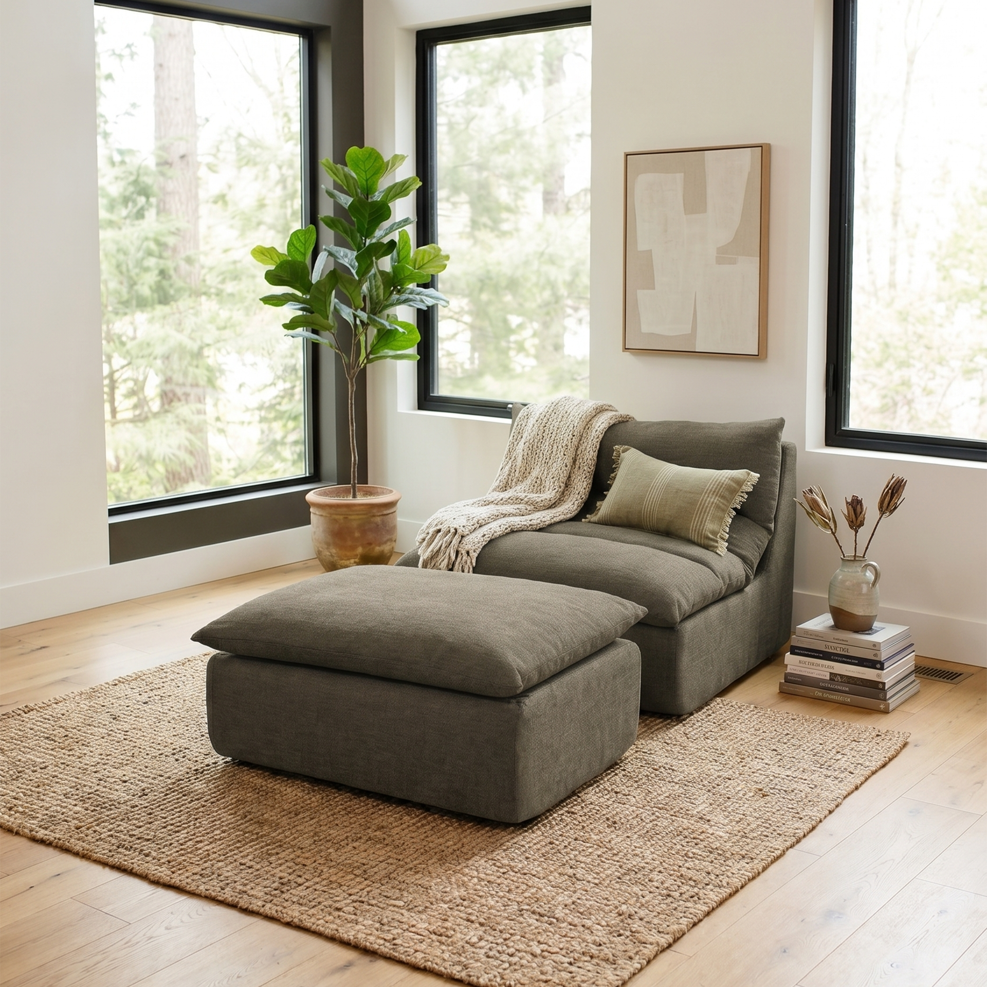 Driftscape™ Lounge Chair and Ottoman