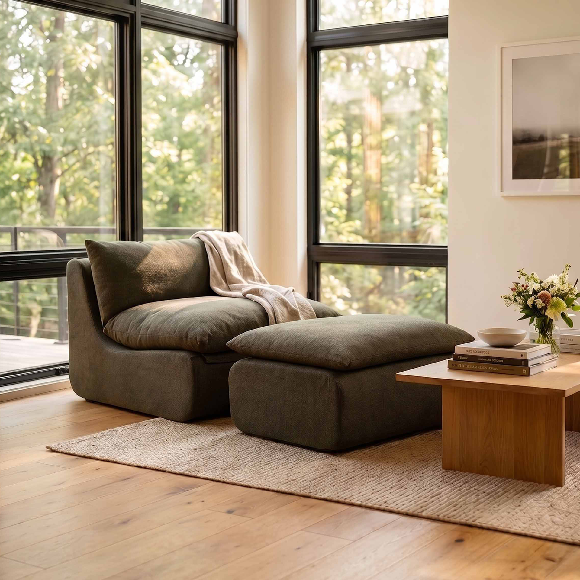 Driftscape™ Lounge Chair and Ottoman