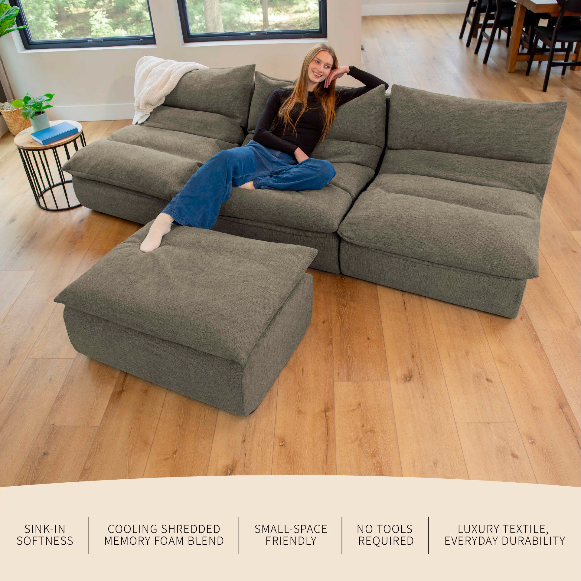 Driftscape™ 4-Pc Sofa and Ottoman